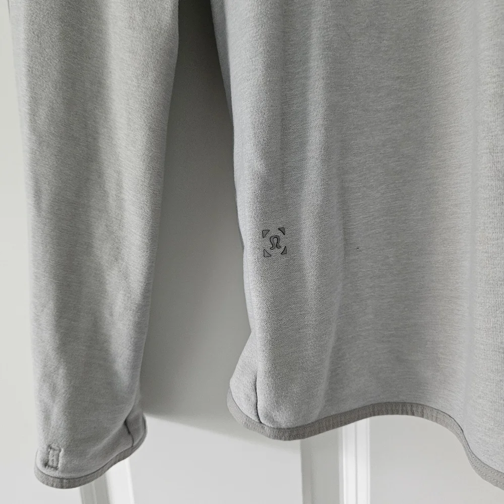 Lululemon Surge Warm Full Zip Hoodie Jacket - Heathered Sea Salt